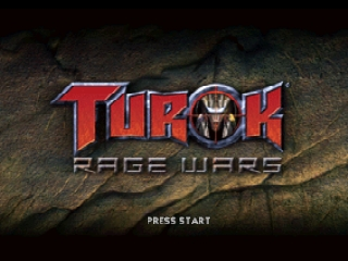 Turok Rage Wars title screen for Nintendo 64